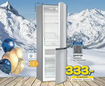 Euronics Berlet Gorenje RK6192PS4 Kühl Gefrierkombi Angebot