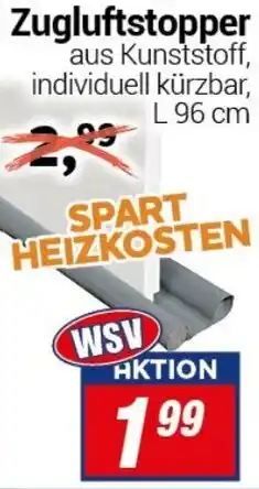 CENTERSHOP Zugluftstopper Angebot