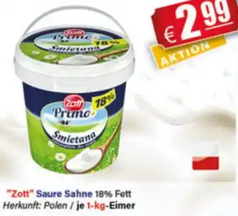 LEDO Zott Saure Sahne 1 kg Eimer Angebot