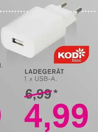 KODi Ladegerät 1xUSB-A Angebot