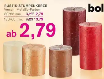 KODi Rustik Stumpenkerze Angebot