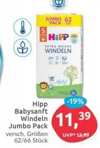 Budni Hipp Babysanft Windeln Jumbo Pack Angebot