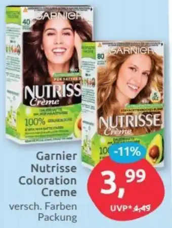 Budni Garnier Nutrisse Coloration Creme Angebot