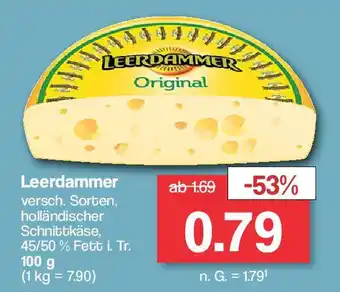 Famila Nord West Leerdammer versch. Sorten, holländischer Schnittkäse, 45/50 % Fett i. Tr. 100 g Angebot