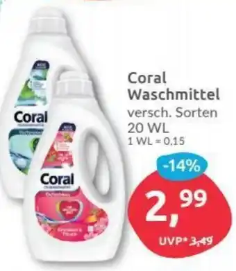 Budni Coral Waschmittel 20WL Angebot