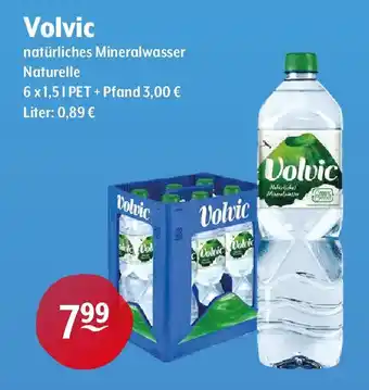 Getränke Hoffmann Volvic natürliches Mineralwasser Naturelle 6*1.5L Angebot