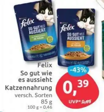 Budni Felix so gut wie es aussieht Katzennahrung 85g Angebot