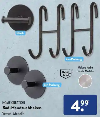 Aldi Süd HOME CREATION Bad-Handtuchhaken Angebot