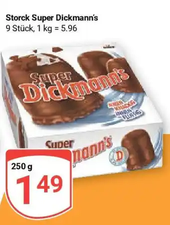 Globus Storck Super Dickmann's 9 Stück, 250 g Angebot