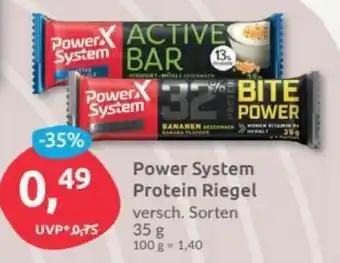 Budni Power System Protein Riegel 35g Angebot