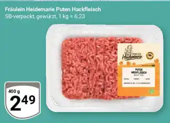 Globus Fräulein Heidemarie Puten Hackfleisch SB-verpackt, gewürzt, je 400 g Angebot