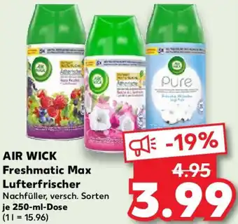 Kaufland AIR WICK Freshmatic Max Lufterfrischer 250 ml Dose Angebot