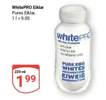 Globus WhitePRO Eiklar Pures Eiklar, je 220 ml Angebot