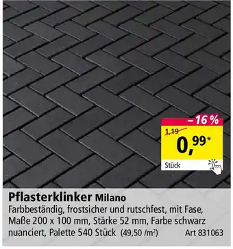 Holz Possling Pflasterklinker Milano Angebot