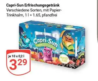 Globus Capri-Sun Erfrischungsgetränk Verschiedene Sorten, mit Papier-Trinkhalm, je 10 x 0,2 L Angebot