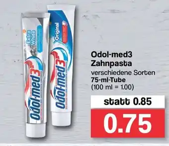 Famila Nord West Odol med3 Zahnpasta 75ml Angebot