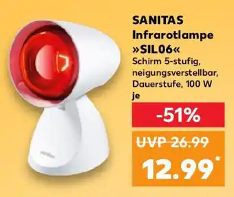 Kaufland SANITAS Infrarotlampe >>SIL06< Angebot