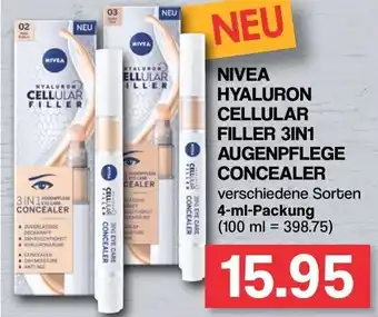 Famila Nord West Nivea Hyaluron Cellular Filler 3in1 Augenpflege Concealer 4ml Angebot