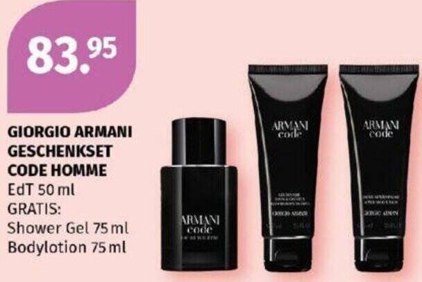 Muller discount armani code