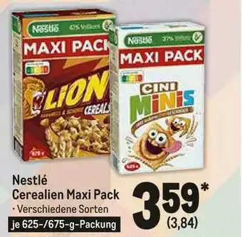 METRO Nestlé Cerealien Maxi Pack Angebot