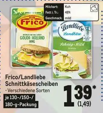 METRO Frico Oder Landliebe Schnittkäsescheiben Angebot