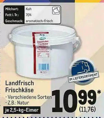 METRO Landfrisch Frischkäse Angebot