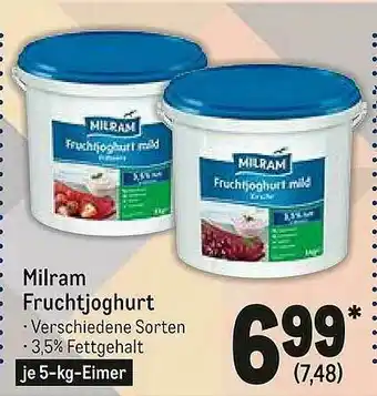 METRO Milram Fruchtjoghurt Angebot