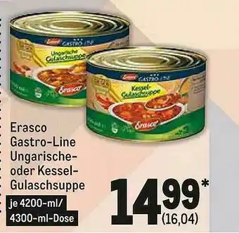 METRO Erasco Gastro Line Ungarische Oder Kessel Gulaschsuppe Angebot