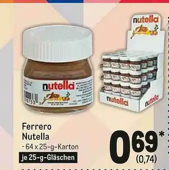 METRO Ferrero Nutella Angebot