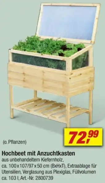 toom Baumarkt Hochbeet mit Anzuchtkasten Angebot