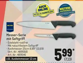 METRO Messer-serie Mit Softgriff Angebot