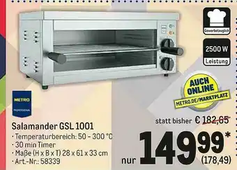 METRO Salamander GSL 1001 Angebot