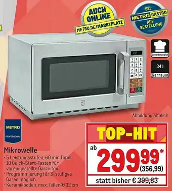 METRO Mikrowelle Angebot