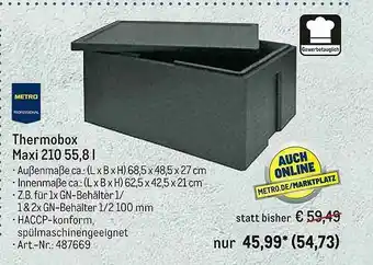 METRO Thermobox Maxi 210 Angebot