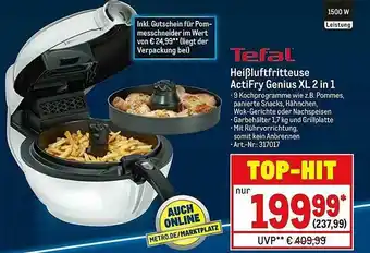 METRO Tefal Heißluftfritteuse Actifry Genius Xl 2 In 1 Angebot