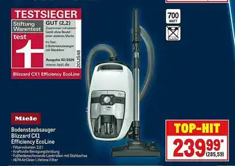 METRO Miele Bodenstaubsauger Blizzard Cx1 Efficiency Ecolin Angebot