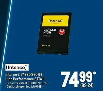 METRO Intenso Interne 2.5 Angebot