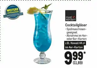 METRO Royal Leerdam Cocktailgläser Angebot