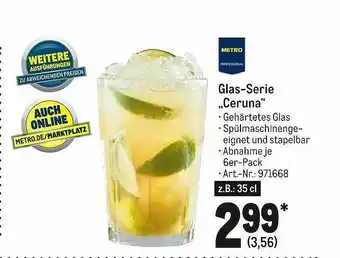 METRO Glas-serie „ceruna” Angebot