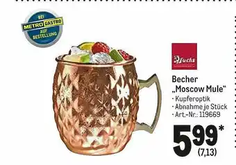 METRO Fuchs Becher „moscow Mule” Angebot