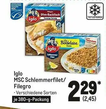 METRO Iglo Msc Schlemmerfilet Oder Filegro Angebot