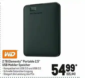 METRO 2 Tb Elements Portable 2.5 Angebot