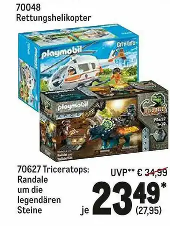 METRO 70048 Rettungshelikopter 70627 Triceratops : Randale Um Die Legendären Steine Angebot