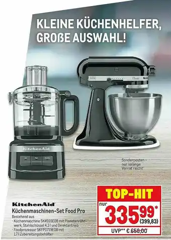 METRO Kithcen Küchenmaschinen-set Food Pro Angebot