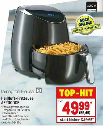 METRO Tarrington House Heißluft-fritteuse Af2000cp Angebot