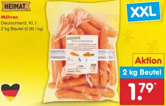 Netto Marken-Discount HEIMAT Möhren 2 kg Beutel Angebot