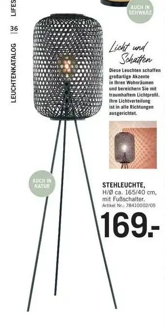 Möbel Rieger Stehleuchte Angebot