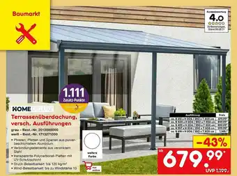 Netto Marken-Discount Home Deluxe Terrassenüberdachung, Angebot