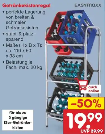 Netto Marken-Discount EASYmaxx Getränkekistenregal Angebot