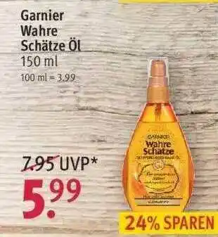 Rossmann Garnier Wahre Schätze öl Angebot